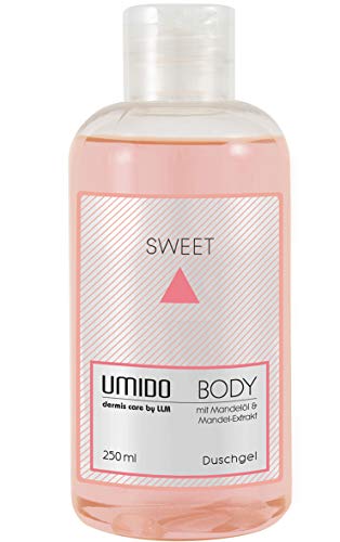 UMIDO Duschgel 250 ml Mandelöl & Mandel-Extrakt | ohne Parabene | Waschgel für Körper, Gesicht und Haare | sanfte Pflegedusche | Waschlotion von UMIDO - dermis care by LLM