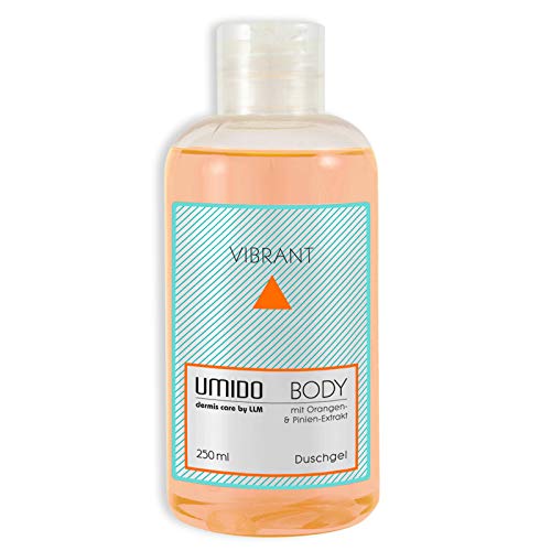 UMIDO Duschgel 250 ml Orangen-Extrakt & Pinien-Extrakt | ohne Parabene | Waschgel für Körper, Gesicht und Haare | sanfte Pflegedusche | Waschlotion UMIDO Duschgel 250 ml Orangen-Extrakt & Pinien-Extrakt | ohne Parabene | Waschgel für Körper, Gesicht und Haare | sanfte Pflegedusche | Waschlotion von UMIDO - dermis care by LLM