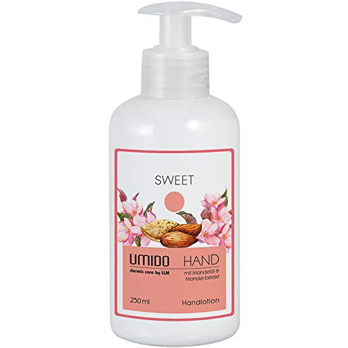 UMIDO Hand-Lotion Spender 250 ml Mandelöl & Mandel-Extrakt | ohne Parabene | Handcreme | Creme | Pflegecreme | Lotion | Hautpflege | Hand-Pflege von UMIDO - dermis care by LLM