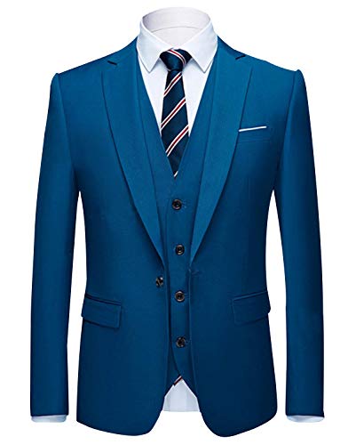 UMISS Herren Revers Anzug Jacke Weste & Hose 3-teiliges Anzugset von UMISS
