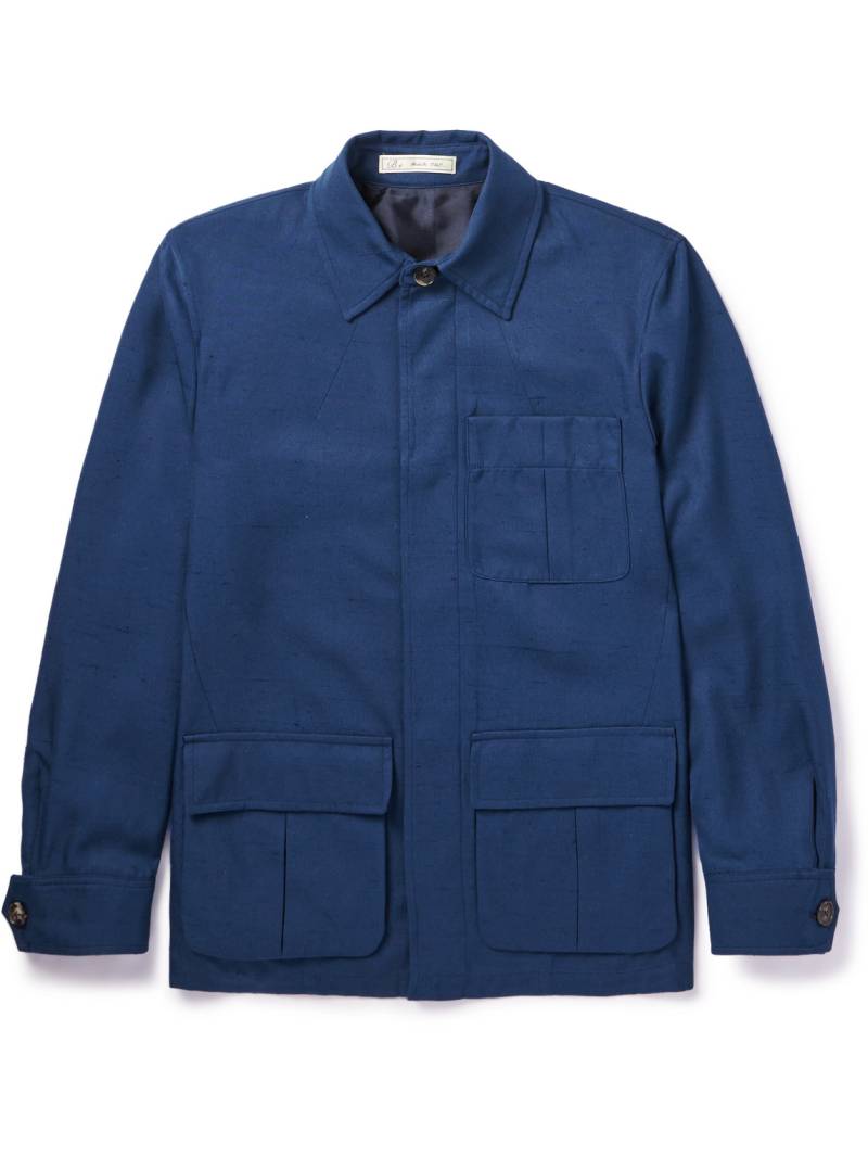 UMIT BENAN - Explorer Slub Linen Shirt Jacket - Men - Blue - IT 46 von UMIT BENAN