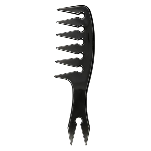 Kämme mit breiten Zähnen, Texturkamm für Haarstyling, für Männer und Frauen, Schwarz Kämme mit breiten Zähnen, Texturkamm für Haarstyling, für Männer und Frauen, Schwarz von UMORDUP