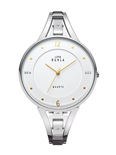 Ruhla Herren Analog Quarz Uhr mit Edelstahl Armband RS21117 von UMR RUHLA
