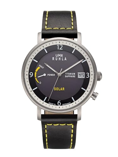 Ruhla Herren Analog Solar Uhr mit Leder Armband RSO94102 von UMR RUHLA