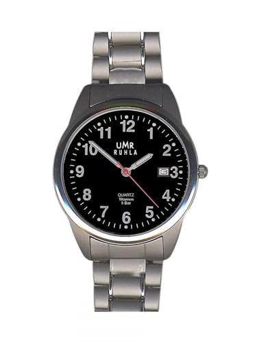 UMR RUHLA leichte Herrenuhr aus Titan mit Datum 1310-6 von UMR RUHLA