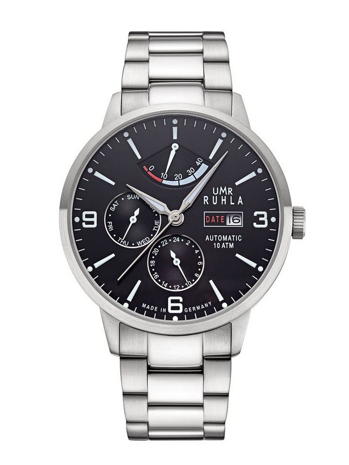 UMR Ruhla Automatikuhr Herrenuhr – Edelstahlband, 42 mm, für stilbewusste Männer 80271M von UMR Ruhla
