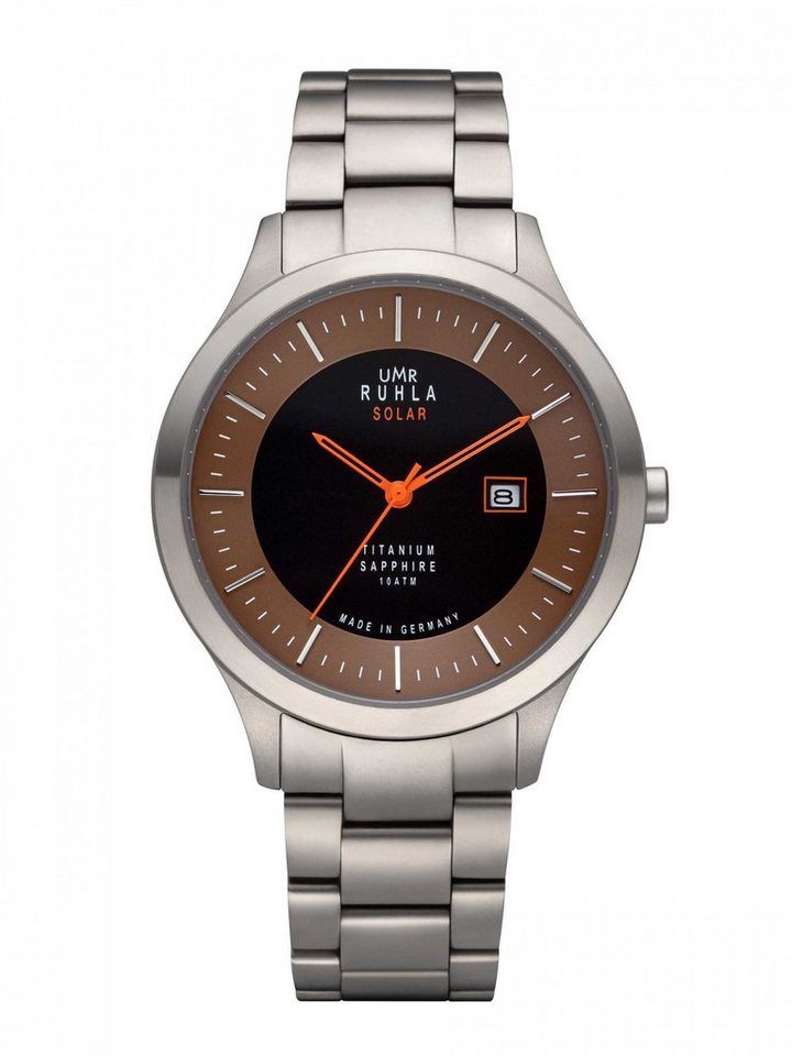 UMR Ruhla Solaruhr Titan Herrenuhr - Titanband, Saphirglas, 42 mm 95951M, Made in Germany von UMR Ruhla