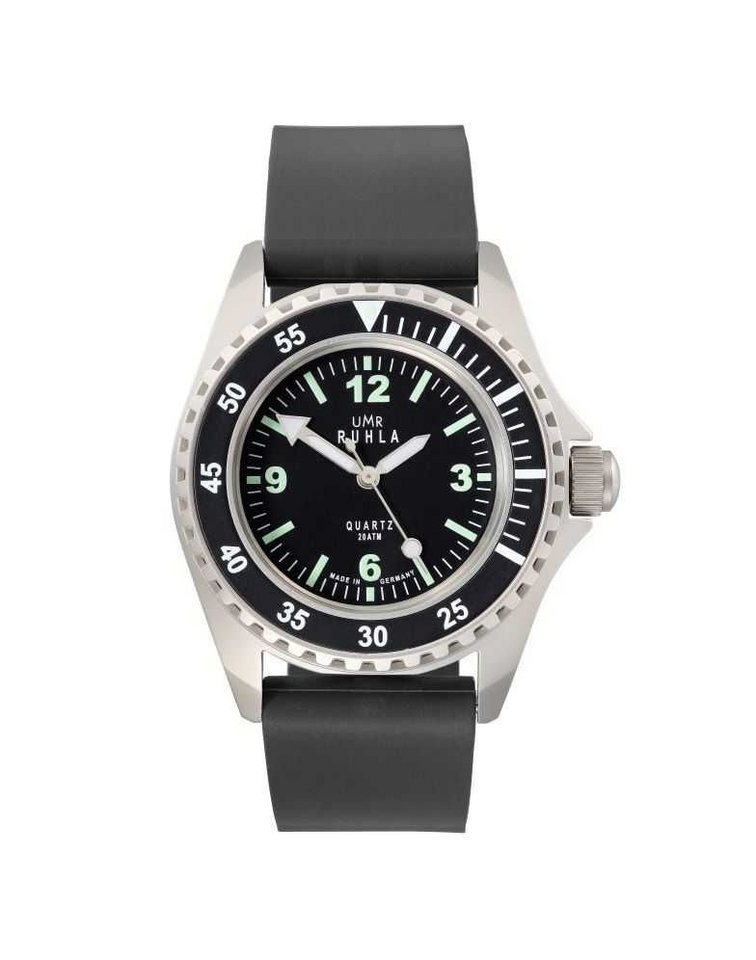 UMR Ruhla Taucheruhr Kampfschwimmer Herrenuhr, limitierte Edition, 44 mm, 13-01, Kautschukarmband - Made in Germany von UMR Ruhla