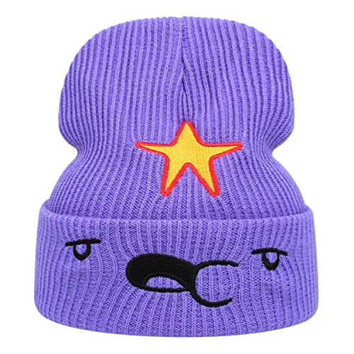 Adventure Time Anime Beanie Mützen für Erwachsene Männer Frauen Lustige Mütze, violett, Einheitsgr��e von UMiCHOi