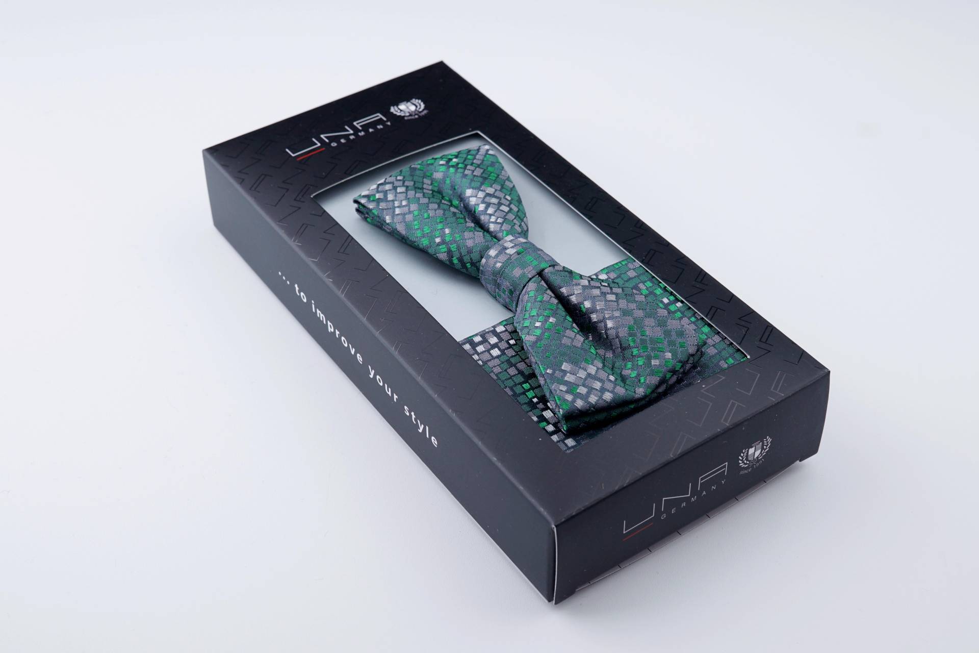 UNA Germany by Klünemann - Schleife Seide Piombo mit Tuch i.K. grau/grün von UNA Germany by Klünemann