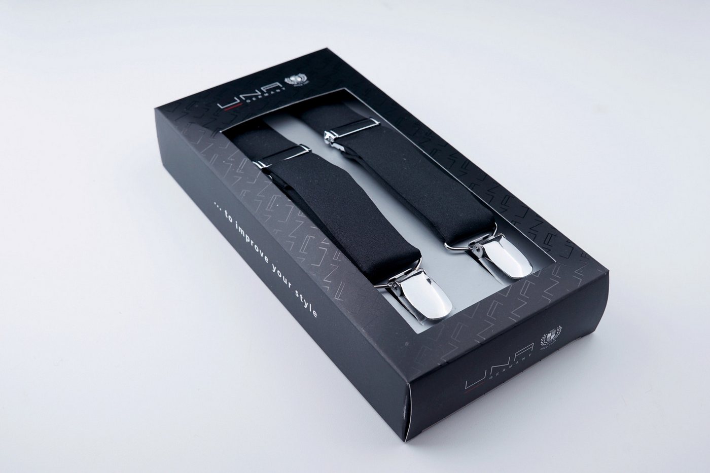 UNA Hosenträger Hosenträger Microfaser Classic 2,5/ von UNA