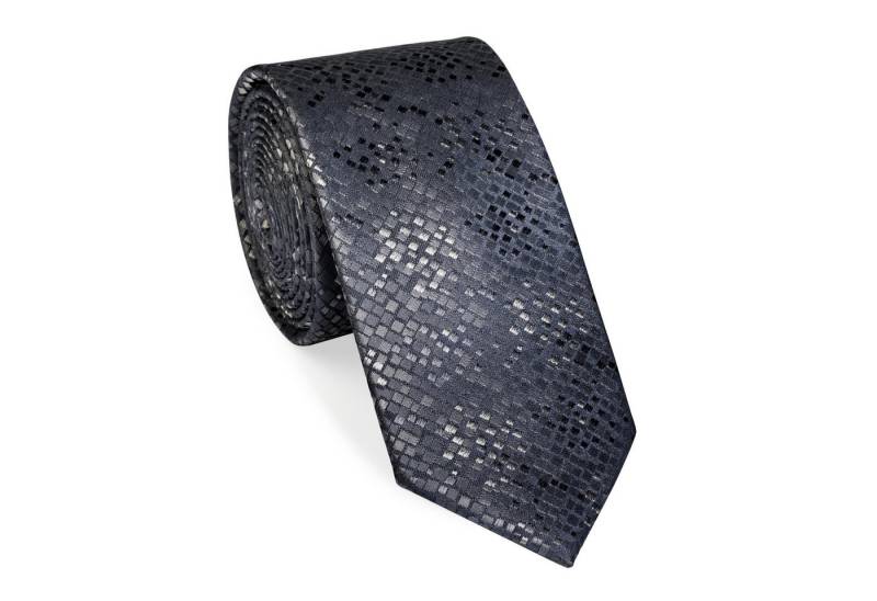 UNA Krawatte Kraw. Seide Piombo 6,0 cm von UNA
