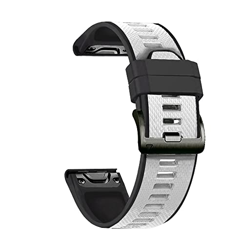 UNCASO 26/22 mm Uhrenarmband für Garmin Fenix 6 6S 6X Pro 5 5X 5S Plus 3HR 935 945 Silikon Schnellverschluss Uhr Easyfit Handgelenkschlaufe, 26mm Fenix 3 HR D2, Achat von UNCASO