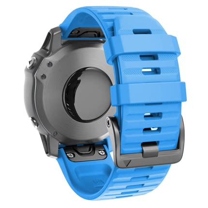 UNCASO 26 x 22 mm offizielle Schraubschnalle, Uhrenarmband für Garmin Fenix 6 7 935 Epix Silikon Easyfit Armband für Fenix 7X 6X 5X Watch, 22mm Fenix EPIX G1, Achat von UNCASO