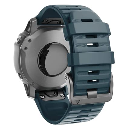 UNCASO 26 x 22 mm offizielle Schraubschnalle, Uhrenarmband für Garmin Fenix 6 7 935 Epix Silikon Easyfit Armband für Fenix 7X 6X 5X Watch, 22mm Fenix EPIX G1, Achat von UNCASO