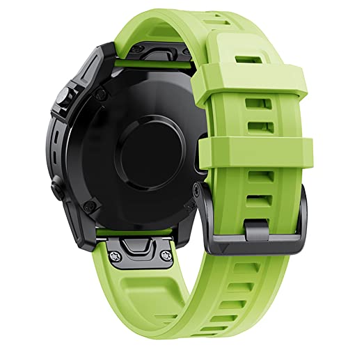 UNCASO 26 x 22 mm offizielle Schraubschnalle, Uhrenarmband für Garmin Fenix 6 7 935 Epix Silikon Easyfit Armband für Fenix 7X 6X 5X Watch, 26mm Tactix 7, Achat von UNCASO