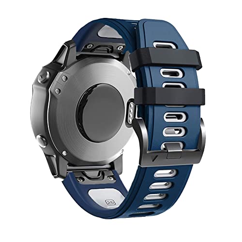 UNCASO Bedrucktes Smartwatch-Armband für Garmin Fenix 7, 7X, 6, 6X, Pro, 5X, 5 Plus, 3, 3HR, Vertix, Epix Gen 2, Schnellverschluss-Armband, Silikon-Armband, For Approach S60 S62, Achat von UNCASO