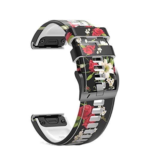 UNCASO QuickFit Smartwatch-Armband für Garmin Fenix 7X 7 6X 6 Pro 5 5X/Epix / Descent MK2i Schnellverschluss-Armband aus Silikon, 22mm For Fenix 6 6Pro, Achat von UNCASO
