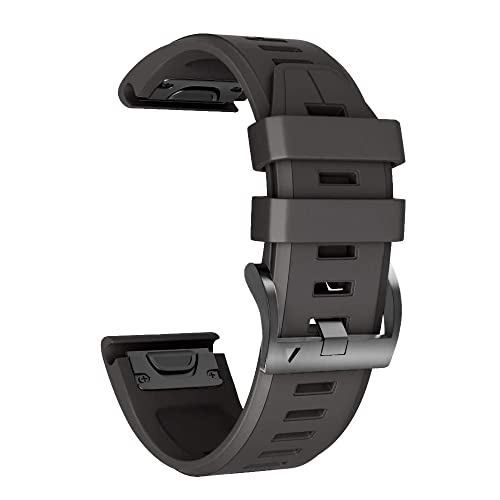UNCASO QuickFit Smartwatch-Armband für Garmin Fenix 7X 7 6X 6 Pro 5 5X/Epix / Descent MK2i Schnellverschluss-Armband aus Silikon, 22mm width, Achat von UNCASO