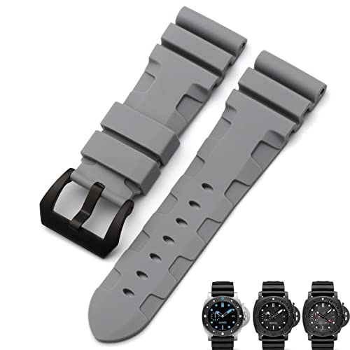 UNCASO Uhrenarmband für Panerai Luminor PAM441 Uhrenarmband aus Naturgummi, 22 mm, 24 mm, 26 mm, wasserdicht, sportliches Uhrenarmband, Werkzeuge, 26 mm, Achat von UNCASO