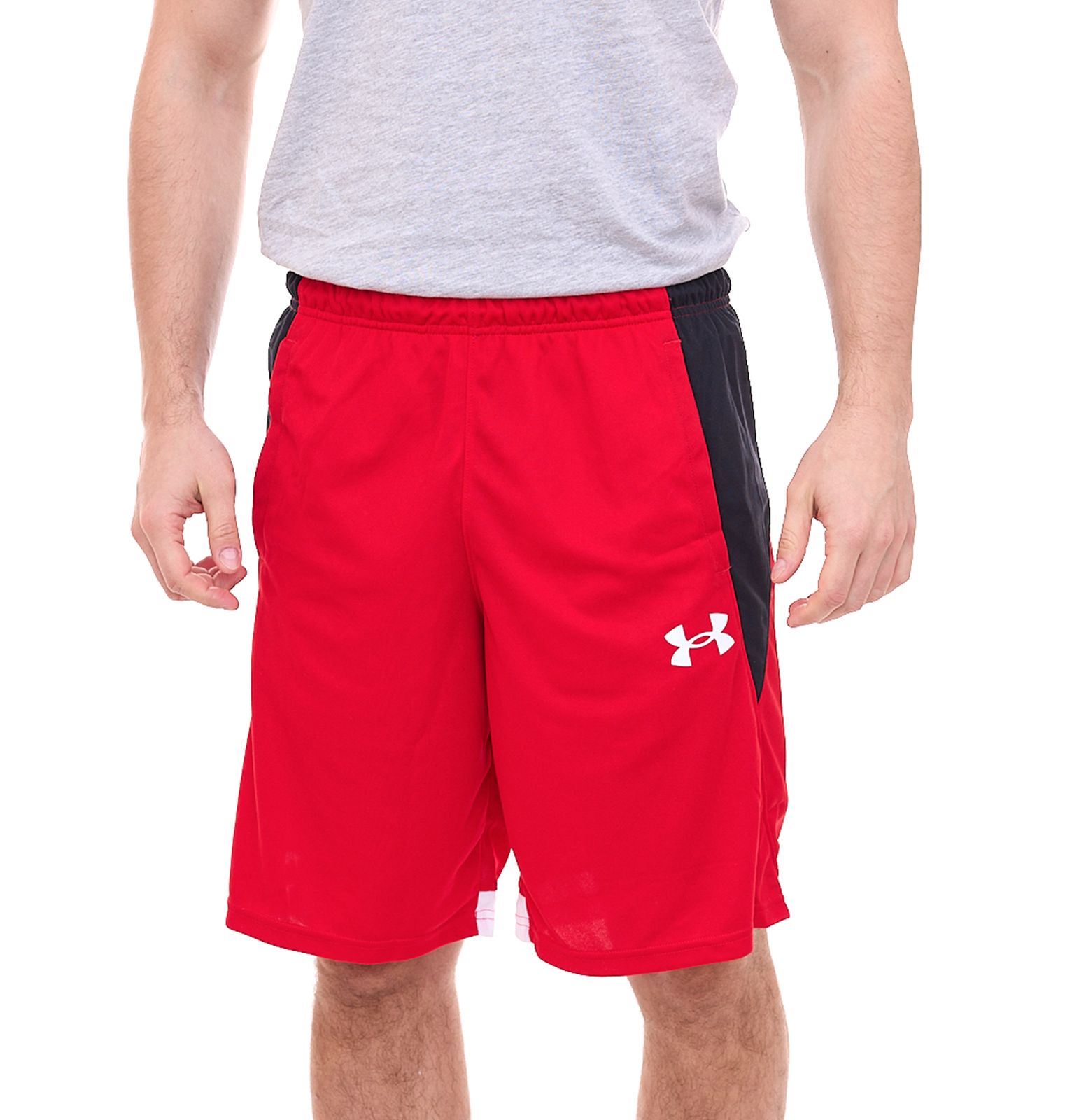 UNDER ARMOUR UA BASELINE 10'' Shorts Herren Basketball-Hose 1370220 600 Rot/Weiß von UNDER ARMOUR