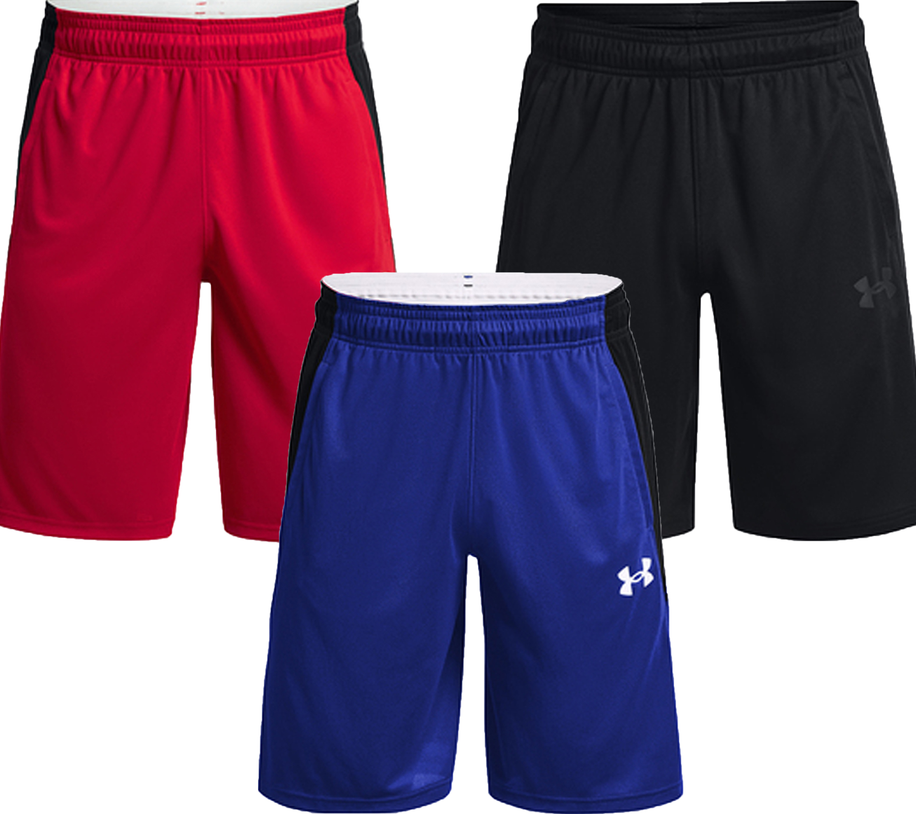 UNDER ARMOUR UA BASELINE 10'' Shorts Herren Basketball-Hose 1370220 Rot, Schwarz oder Blau von UNDER ARMOUR