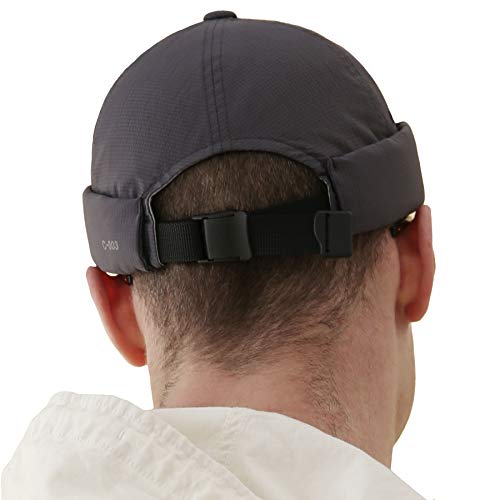 UNDERCONTROL Brimless Trawler Quick Dry Leon Cap Unisex Atmungsaktiv Xanadu Outdoor Sailor Leon Hat Fisherman No Visor Skull verstellbare Uhrenmütze Beanie Korea (Anthrazit) von UNDERCONTROL