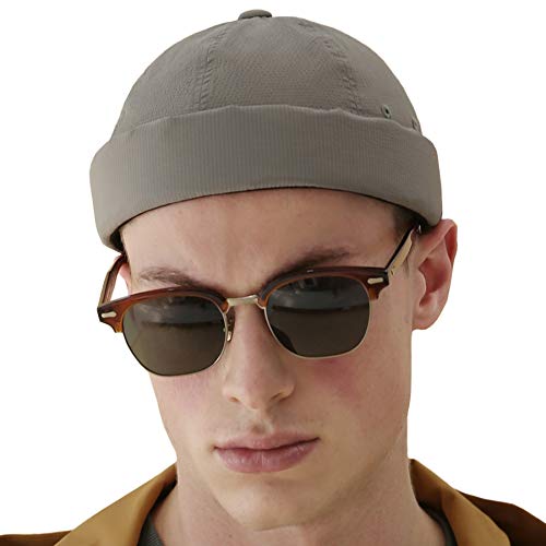 UNDERCONTROL Brimless Trawler Quick Dry Leon Cap Unisex Atmungsaktiv Xanadu Outdoor Sailor Leon Hat Fisherman No Visor Skull verstellbare Uhrenmütze Beanie Korea (Oliv) von UNDERCONTROL