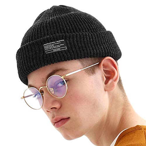 UNDERCONTROL Winter Trawler Fisherman Beanie Herren Damen Unisex Stylische einfarbige Docker-Totenkopfmütze zum Aufrollen, Uhrenkappe, Farbpaket (Anthrazit) von UNDERCONTROL