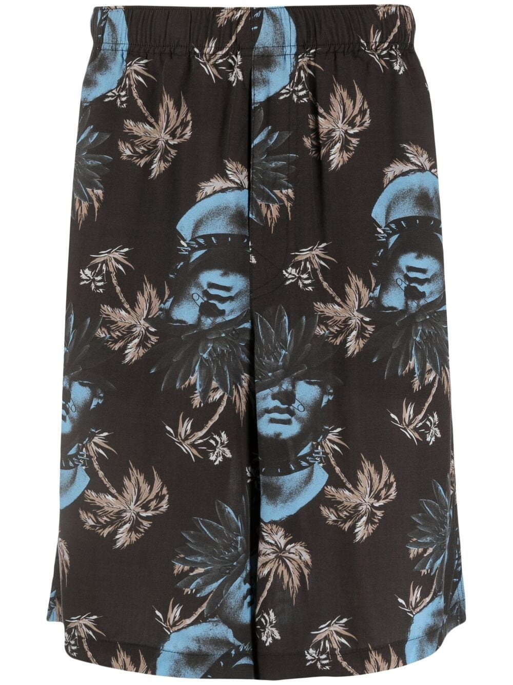 Undercover Bermudas mit Rosen-Print - Schwarz von Undercover