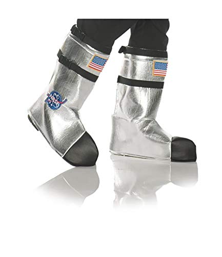 UNDERWRAPS Unisex-Erwachsene Adult Astronaut Boot Top Covers Costume-Silver Kostüme, Silber, Einheitsgröße von UNDERWRAPS