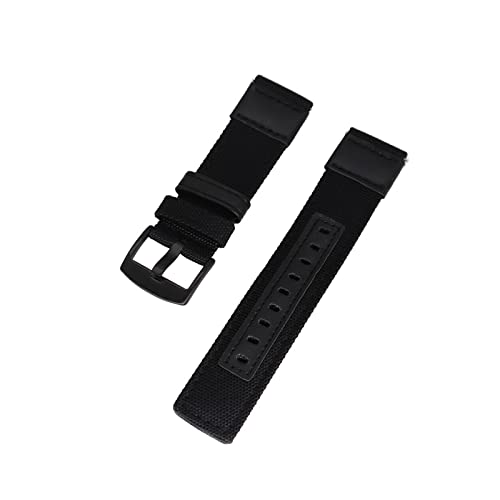 UNDIFY 20 mm Nato-Uhrenarmband Nato-Armband 20 mm Leder-Nato-Armband (Uhrenbox, Uhrenarmbandstifte, Uhrenarmband-Werkzeug) (Color : Black, Size : 22mm) von UNDIFY