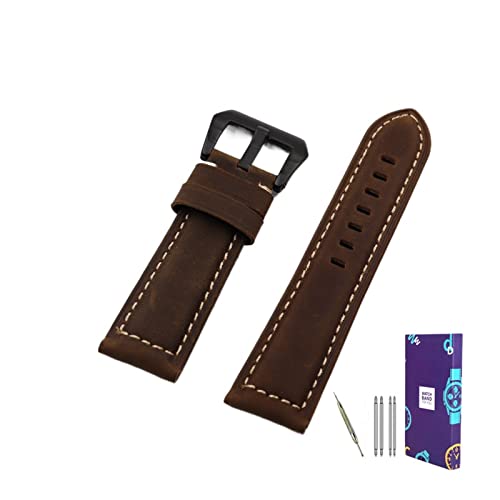 UNDIFY Leder-Uhrenarmband für Herren, Nato-Armband, Leder, Nato-Armband, 20 mm, 22, 24, 26 mm, 22 mm, Leder, Achat von UNDIFY