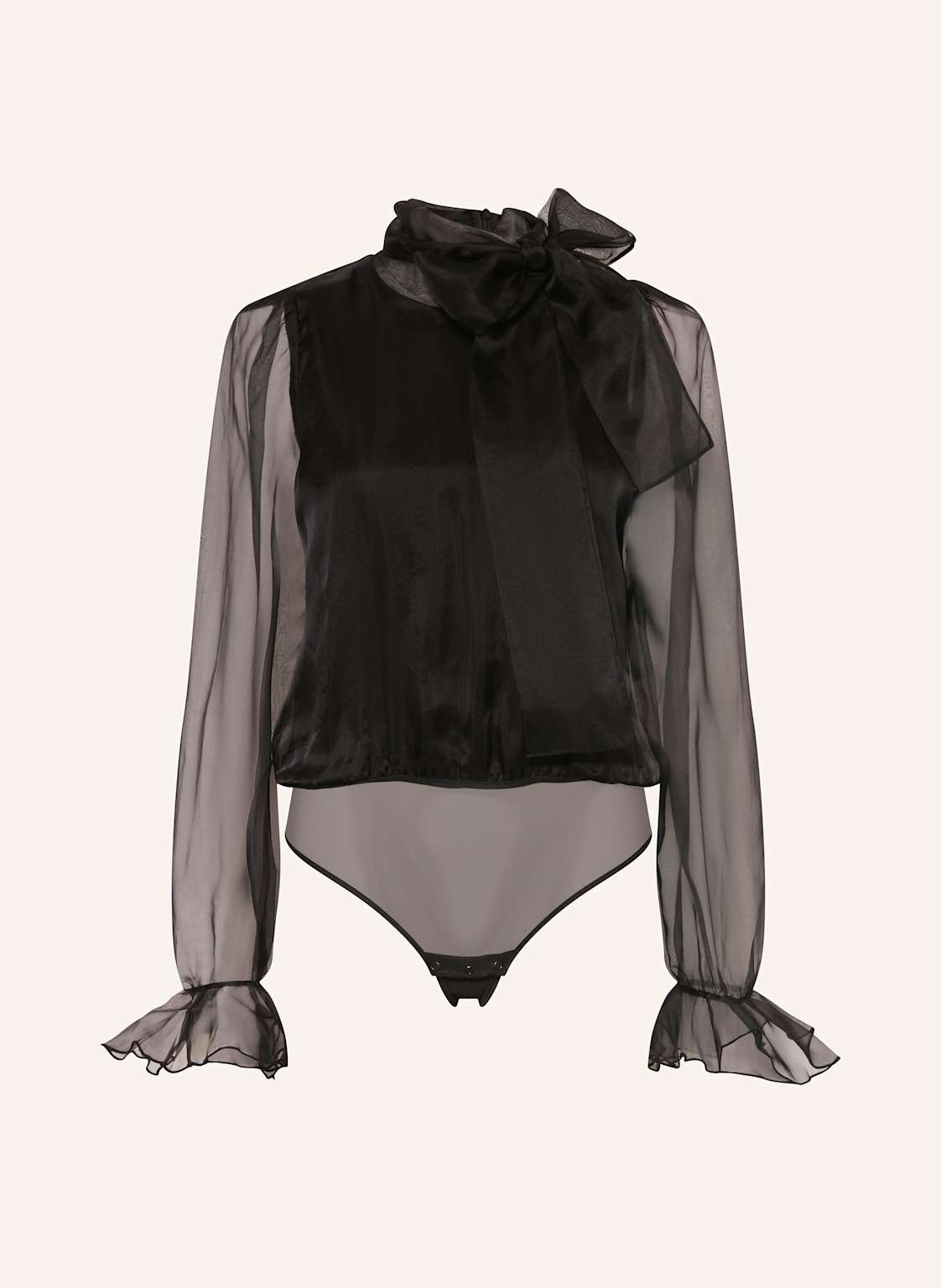 Undress Code String-Body Pure Elegance Mit Schluppe Und Rüschen schwarz von UNDRESS CODE