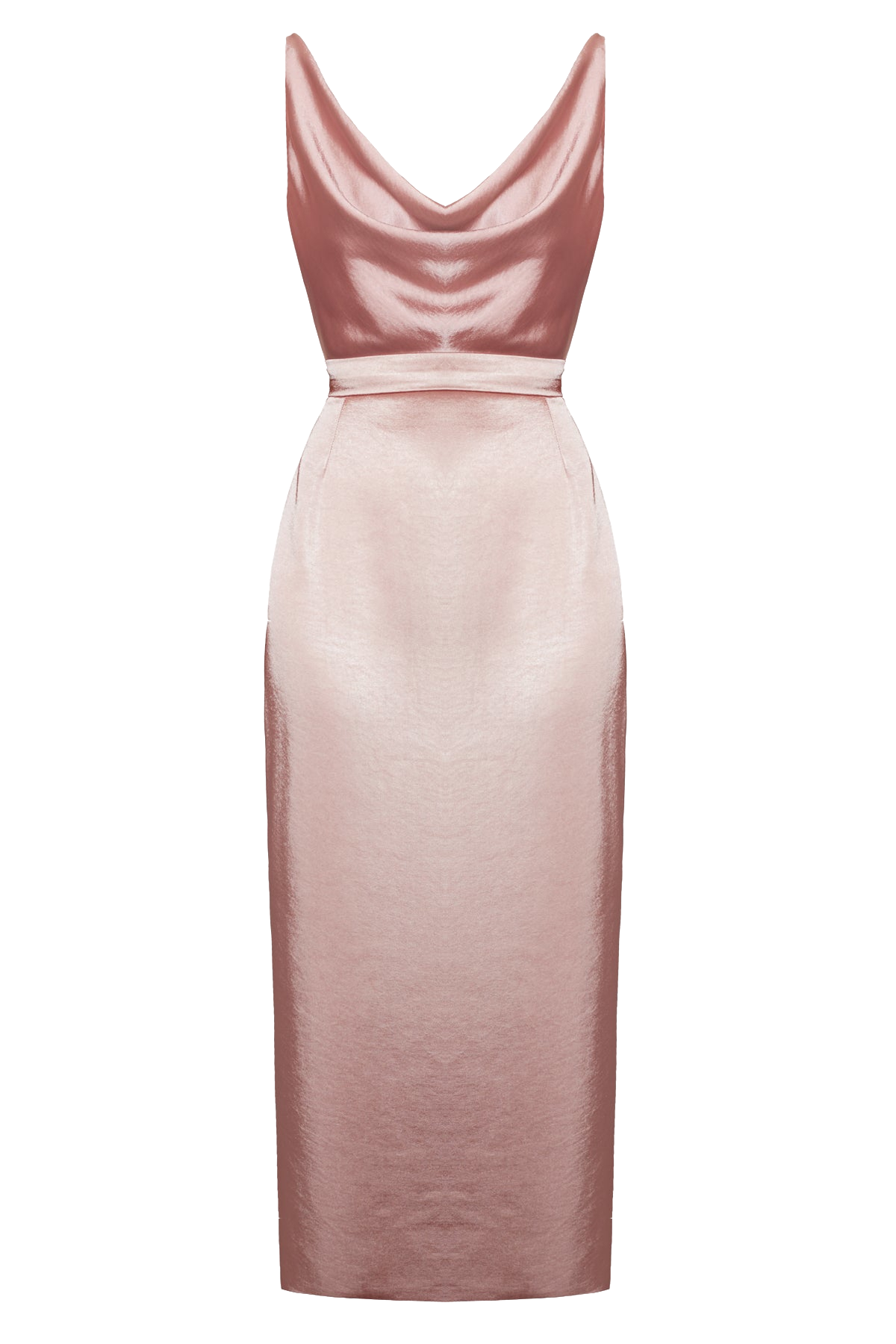 KAMEA nude satin backless midi dress - Pink - L - UNDRESS - Midi dresses KAMEA nude satin backless midi dress - Pink - L - UNDRESS - Midi dresses von UNDRESS