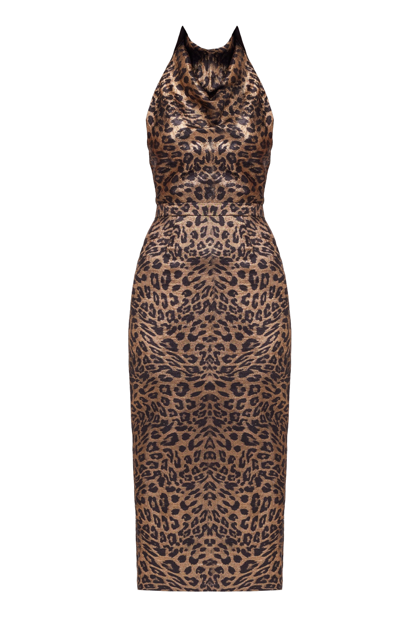 LARA Metallic Animal Print Midi Cowl Neck Dress - Multi color - L - UNDRESS - Midi dresses LARA Metallic Animal Print Midi Cowl Neck Dress - Multi color - L - UNDRESS - Midi dresses von UNDRESS