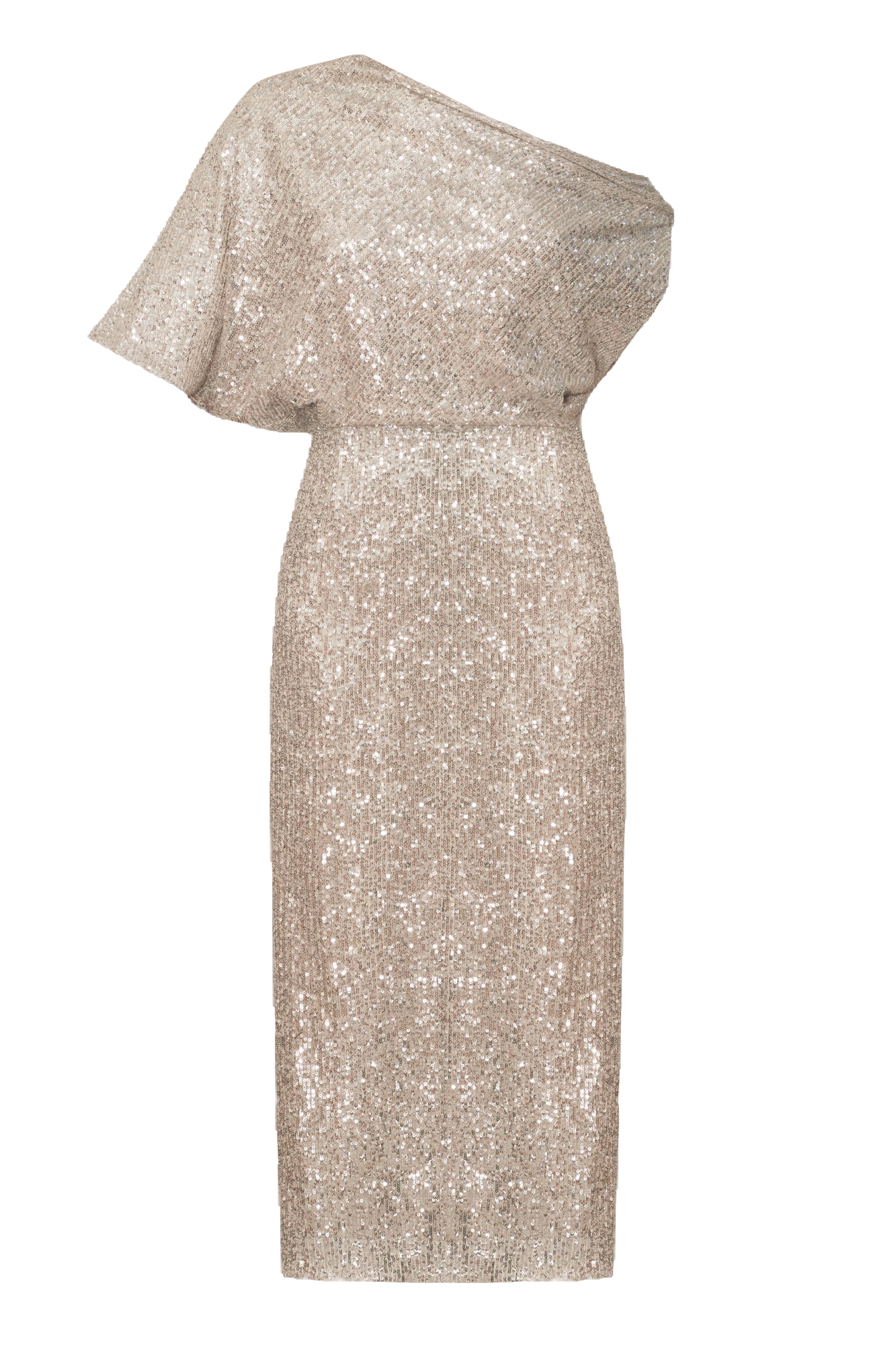 MARGO silver sequin asymmetric midi dress - Beige - S - UNDRESS - Midi dresses MARGO silver sequin asymmetric midi dress - Beige - S - UNDRESS - Midi dresses von UNDRESS