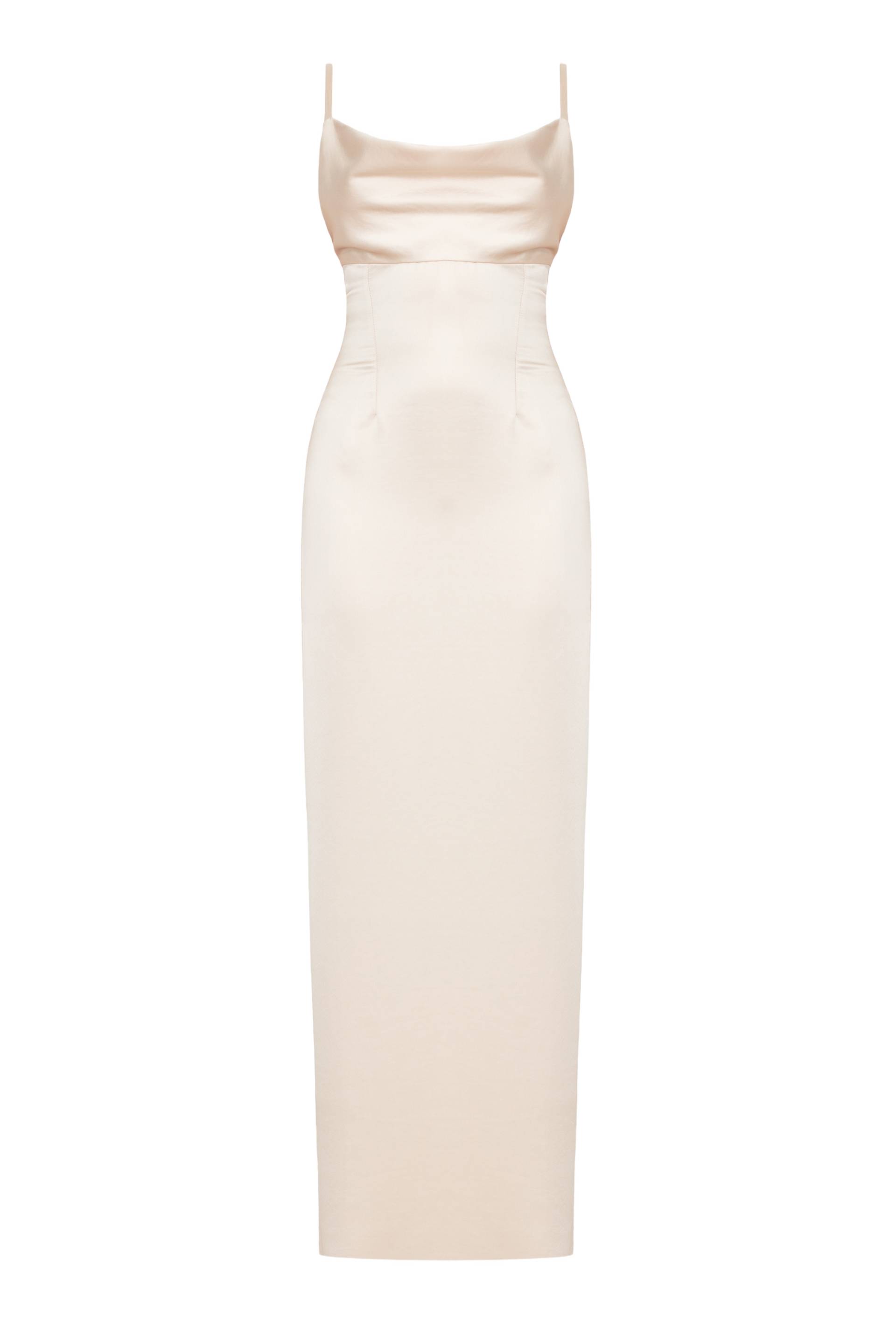 NADA Long Beige Evening Dress With Straps - Beige - XL - UNDRESS - Maxi dresses NADA Long Beige Evening Dress With Straps - Beige - XL - UNDRESS - Maxi dresses von UNDRESS