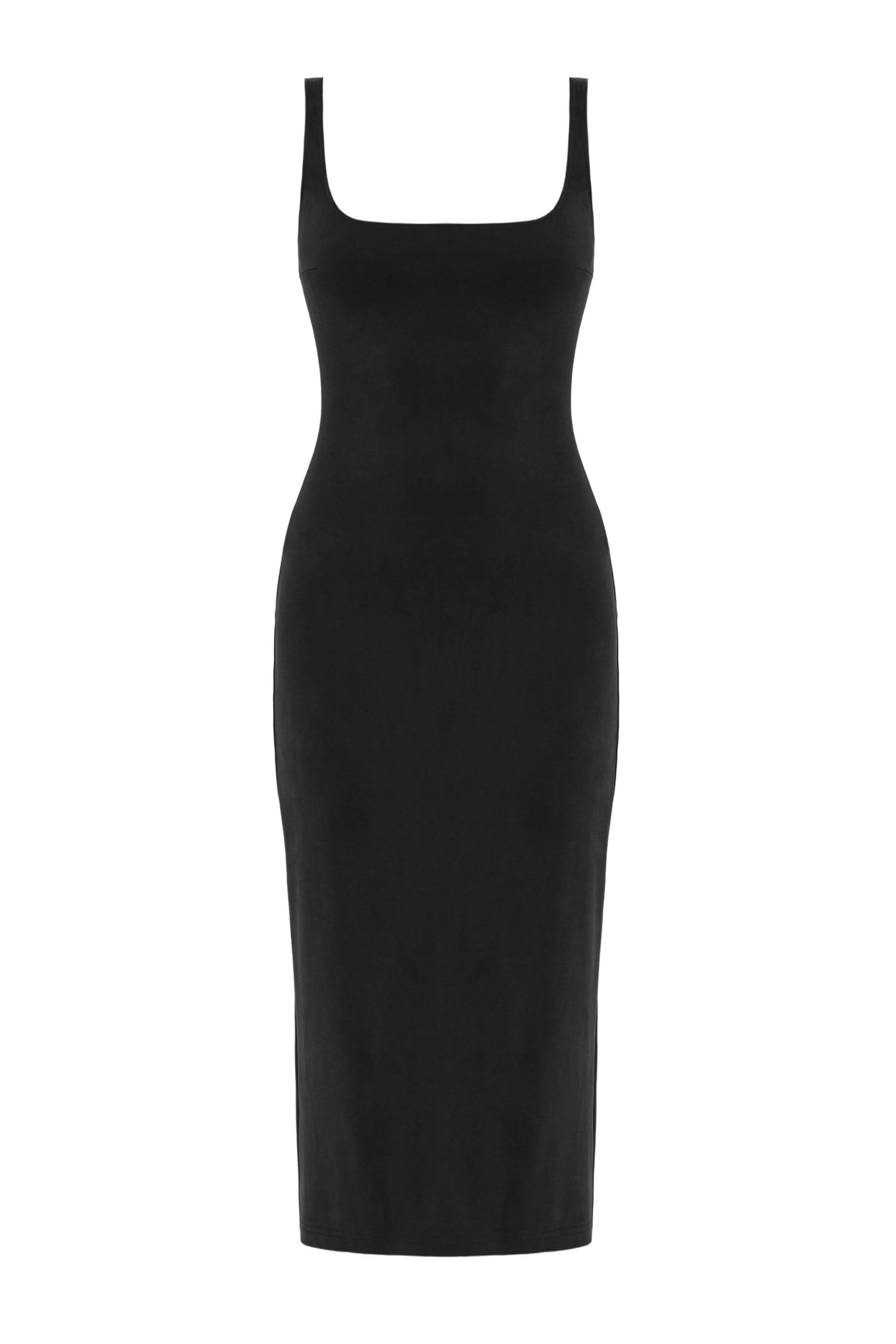 OLIVIA Black Midi Bodycon Dress With Square Neckline - Black - M - UNDRESS - Midi dresses OLIVIA Black Midi Bodycon Dress With Square Neckline - Black - M - UNDRESS - Midi dresses von UNDRESS
