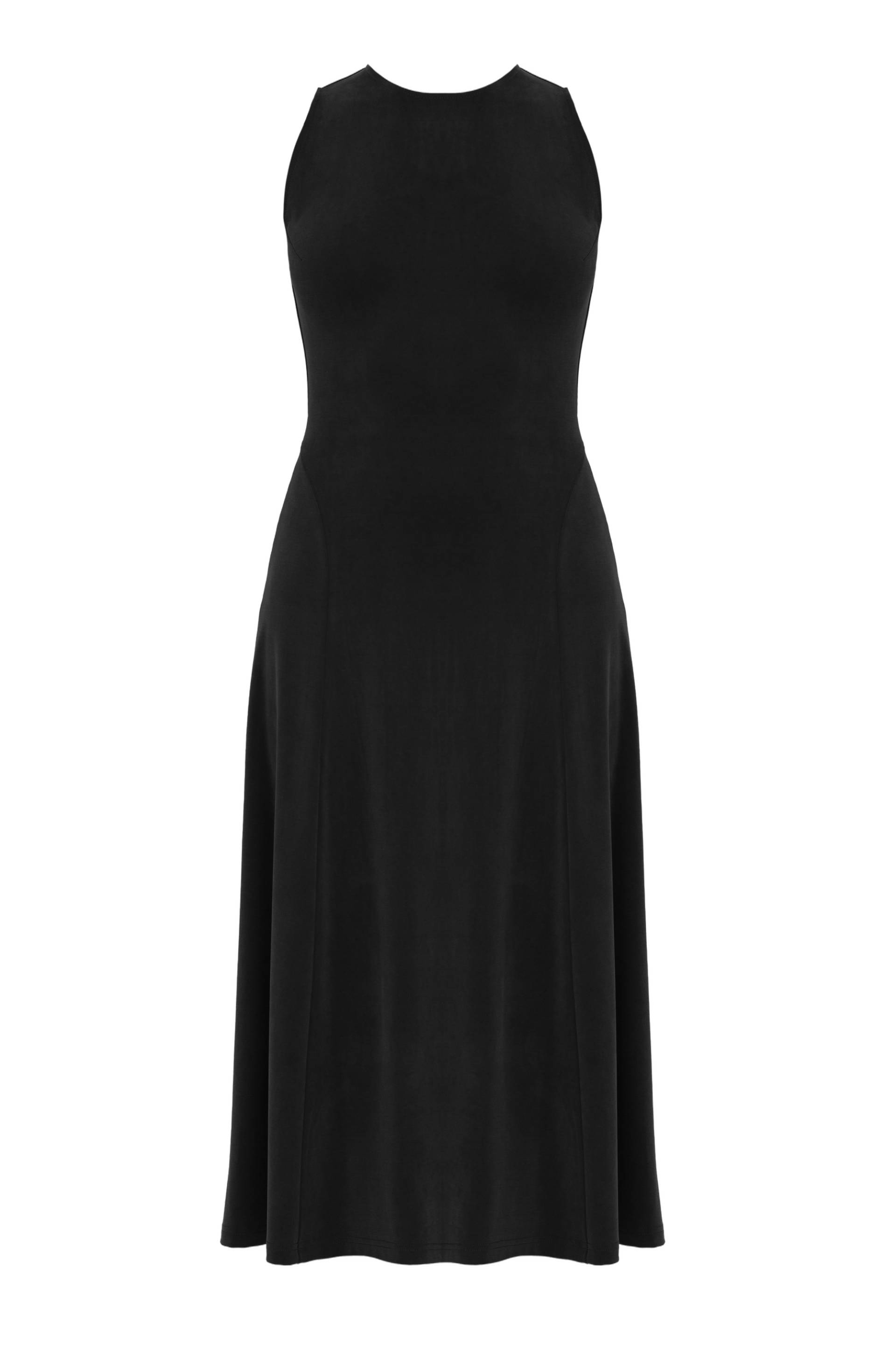 UNDRESS | SEBA Black Bodycon Midi Dress With Flared Skirt | Women's Charcoal Midi dresses UNDRESS | SEBA Black Bodycon Midi Dress With Flared Skirt | Women's Charcoal Midi dresses von UNDRESS