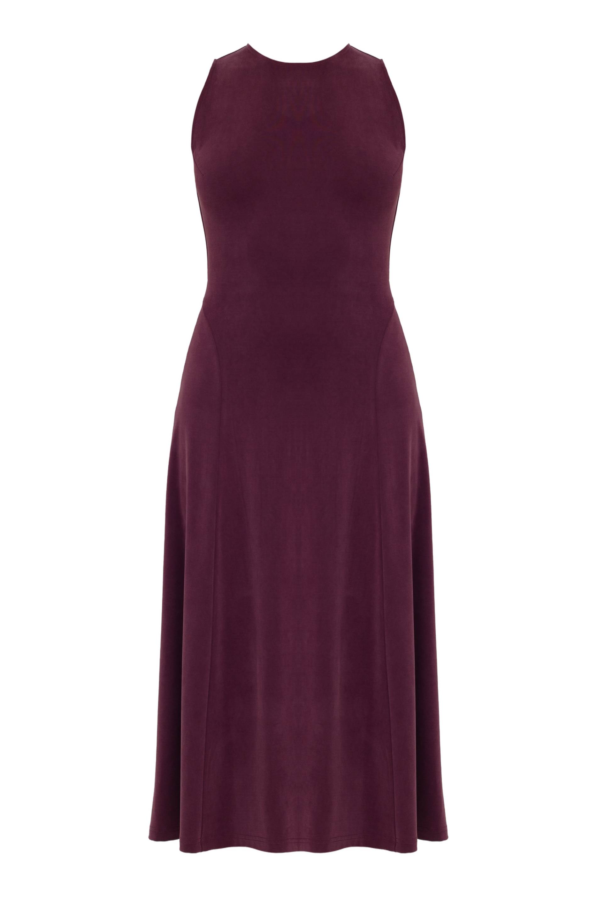 UNDRESS | SEBA Grape Purple Cozy Knit Midi Dress With Flared Skirt | Women's Purple Midi dresses UNDRESS | SEBA Grape Purple Cozy Knit Midi Dress With Flared Skirt | Women's Purple Midi dresses von UNDRESS