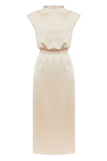 TESSA elegant beige satin kimono sleeves midi dress - Beige - S - UNDRESS - Midi dresses TESSA elegant beige satin kimono sleeves midi dress - Beige - S - UNDRESS - Midi dresses von UNDRESS