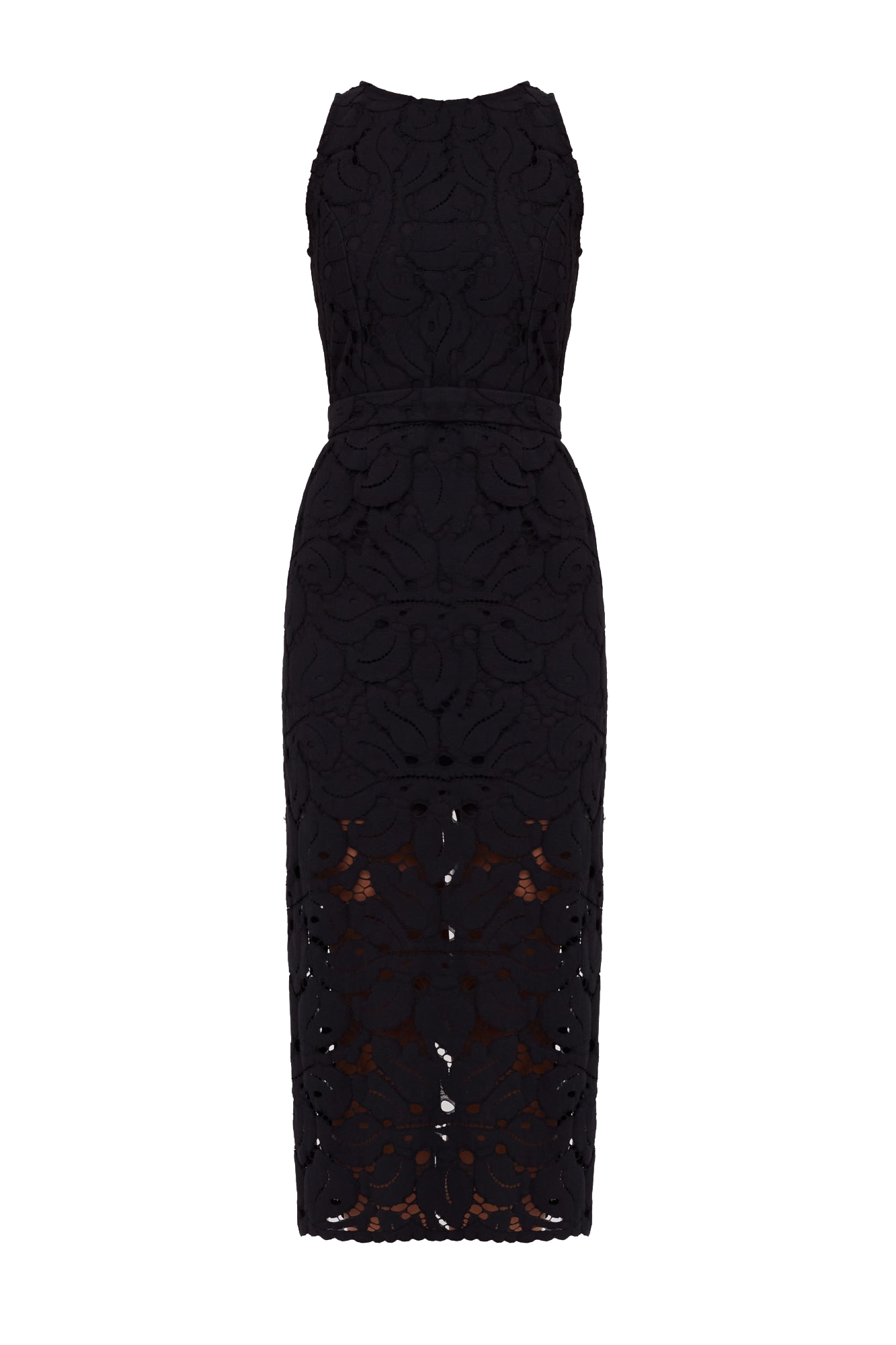 UNDRESS | YEMA Black Floral Lace Midi Dress With Open Back | Women's Shadow Midi dresses UNDRESS | YEMA Black Floral Lace Midi Dress With Open Back | Women's Shadow Midi dresses von UNDRESS