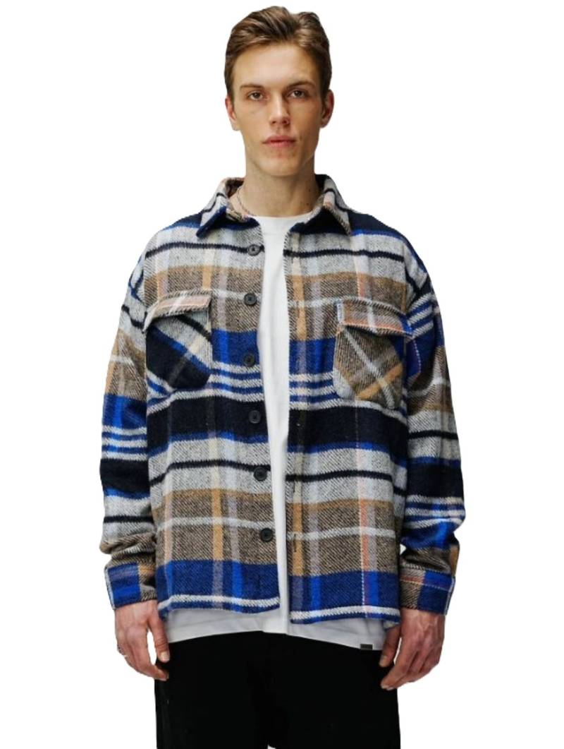 UNEFFECTED Herren Hemden Baumwoll-Hemd indigo von UNEFFECTED