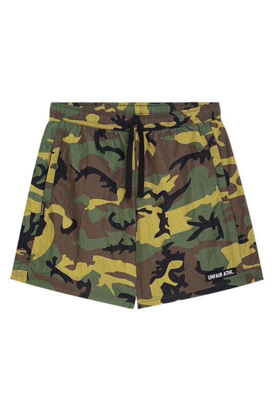 Unfair Athletics DMWU Crushed Jungle Camo Shorts Short camouflage oliv in XL von UNFAIR ATHLETICS
