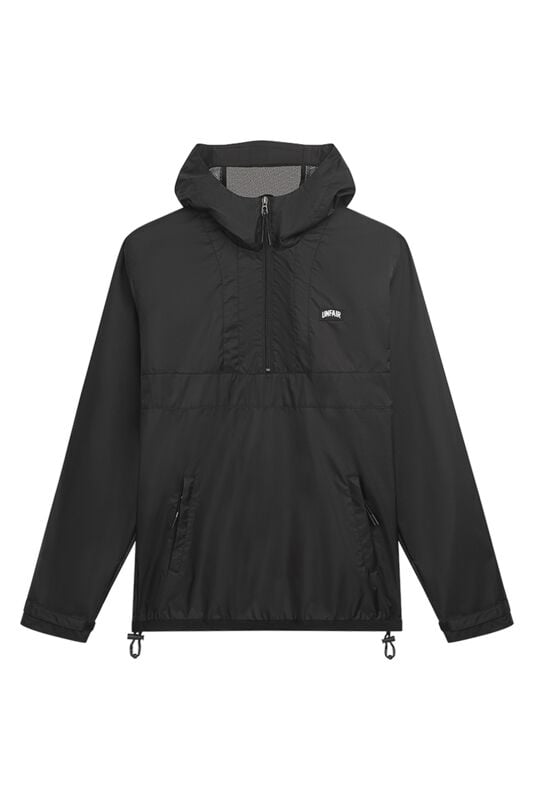 Unfair Athletics Übergangsjacke - Ripstop Halfzip Jacket Black - S bis 3XL - für Männer - Größe XXL - schwarz von UNFAIR ATHLETICS