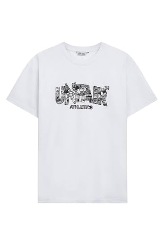 UNFAIR Athletics Classic Label Chaos Logo T-Shirt Herren Shirt weiß XL von UNFAIR
