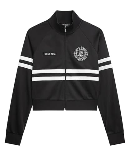 UNFAIR Athletics DMWU Tracktop WMNS Crop Jacke Damen schwarz L von UNFAIR