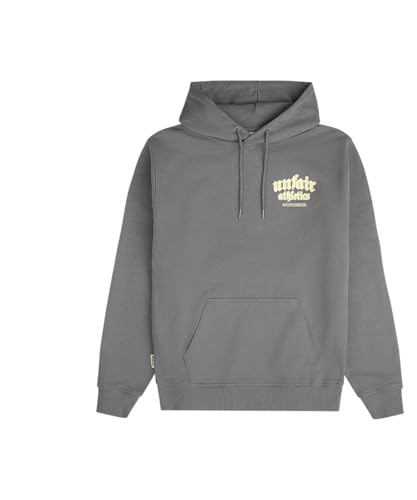 UNFAIR Athletics Inspired Easy Fit Hoodie Herern Kapuzenpullover Charcoal M von UNFAIR