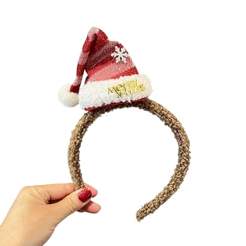 Frohe Weihnachten Stirnband Plaids Bowknot Haarspange Bühnenauftritte Requisiten Urlaub Haarschmuck Partyzubehör Weihnachten Stirnband Geweih Stirnband Haarreifen Weihnachten Haarschmuck Damen von UNFAIRZQ